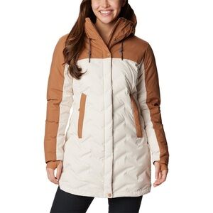 Columbia Women's Brown and White Mountain Down Jacket